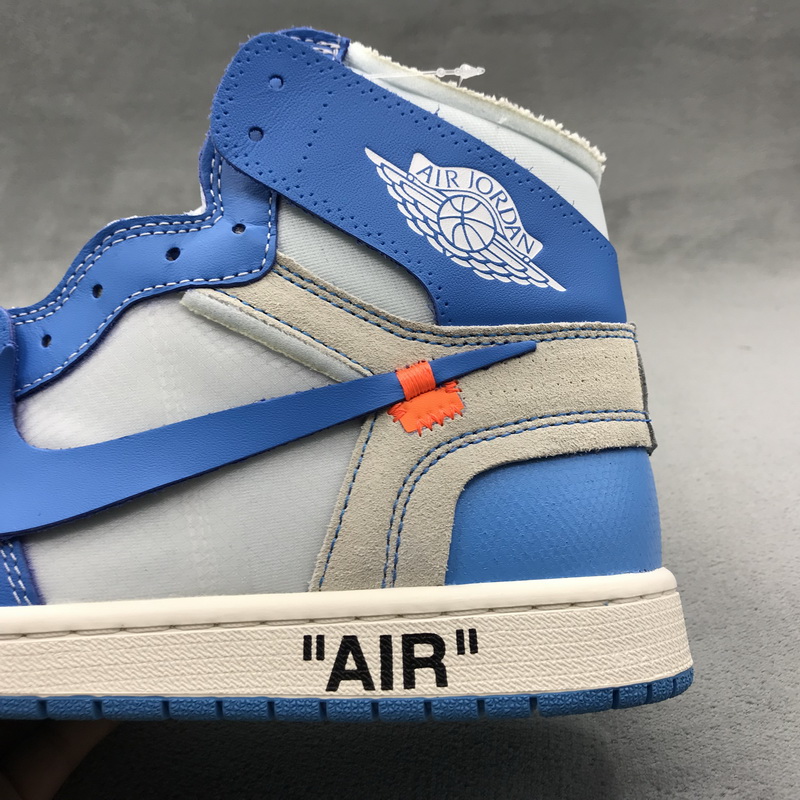 Authentic OFF-WHITE x Air Jordan 1 UNC